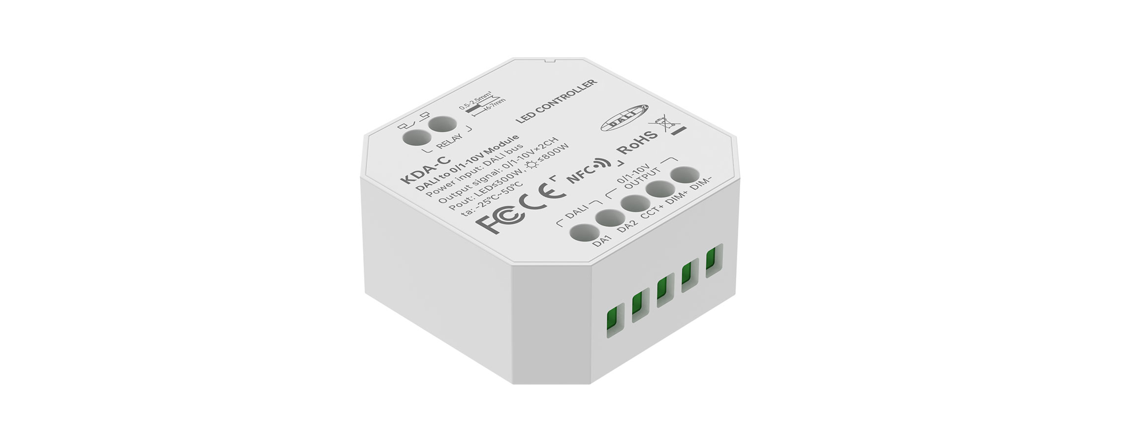 DALI to 0/1-10V Module KDA-C(With Relay)