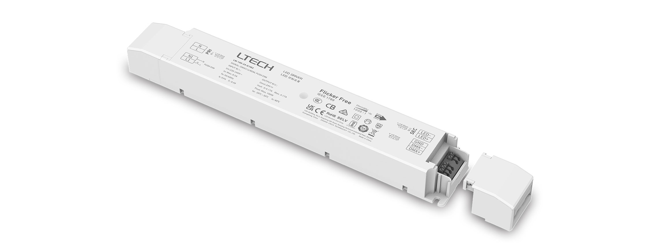 100W 24VDC CV DMX Driver LM-100-24-G1M2