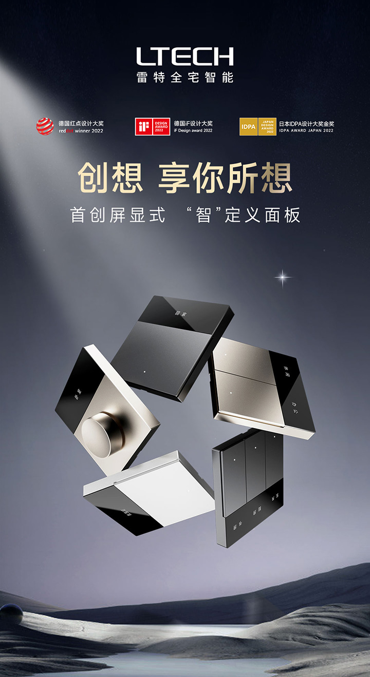 雷特创想系列智能面板主图