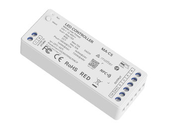 NFC programmable RGBCW Matter LED Controller MA-C5
